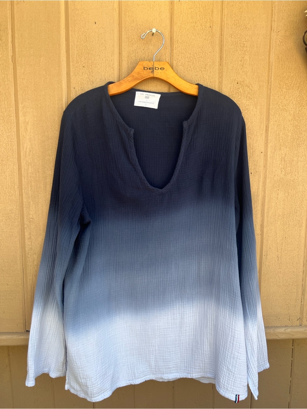 Anthropology LOS ANGELES gauze Light OMBRÉ tunic L - Picture 5 of 11